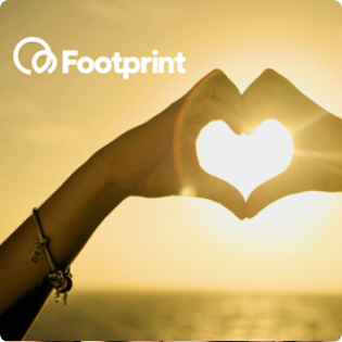 Heart made with hands - Footprint